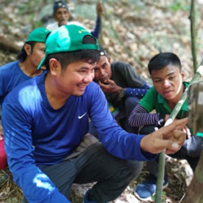Staff working with camera